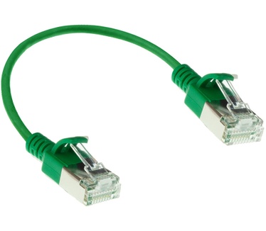 ACT DC7700 CAT6A U/FTP Slimline Patchkabel 0.5M Groen