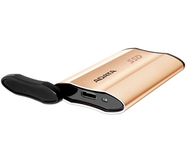 Adata externe SSD SE730H Gold 512GB USB 3.1 Gen 2 Type C (ASE730H-512GU31-CGD) 512GB Goud