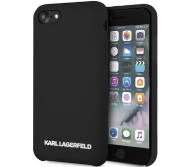 Karl Lagerfeld Silicone Case - Apple iPhone 7/8 (4.7") - Zwart  Zwart
