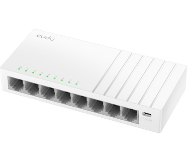 Cudy 8-Port Gigabit Switch with USB-C Power Input, GS108U 2.0