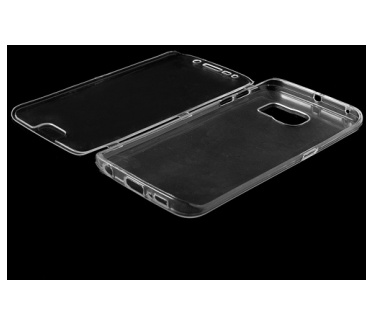 Samsung Galaxy S6 Edge Transparante Flip Case