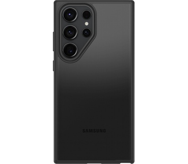Otterbox OtterBox React-hoesje voor Galaxy S23 Ultra, schokbestendig, valbestendig, ultradun, beschermende, getest volgens militaire standaard, Antimicrobieel, Black Crystal, Geen retailverpakking
