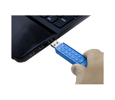 iStorage DatAshur Personal Drive met PIN-Code 16GB Blauw