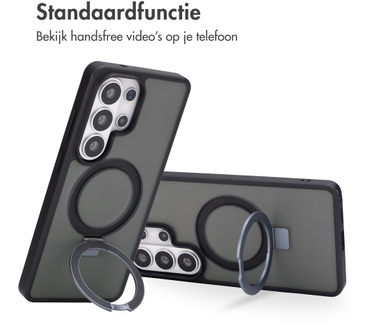 Accezz Ring Stand Backcover met MagSafe Samsung Galaxy S26 Ultra - Zwart