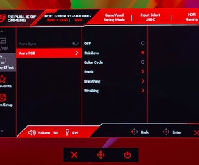 ASUS ROG Strix XG27UCDMG en ROG Swift OLED PG27UCDM - Osd