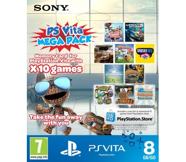 PlayStation Vita Mega Pack + 8GB memory card, PlayStation Vita