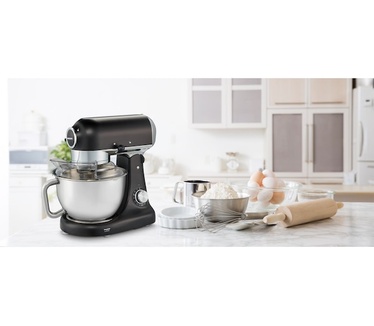 Medion Premium keukenmachine MD 16480, vermogen 1000W, mengen, kneden, roeren, 8 snelheden, roestvrijstalen mengkom