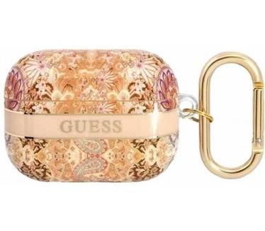 Guess TPU Flower Print Case voor Apple Airpods Pro - Goud