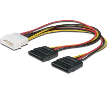 Digitus 0.2m IDE/SATA Multi-color, Wit, Zwart