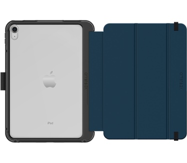 Otterbox OtterBox Symmetry Folio-hoes voor iPad 10th gen, schokbestendig, valbestendig, dunne beschermende folio-hoes, getest volgens militaire standaard, Blauw
