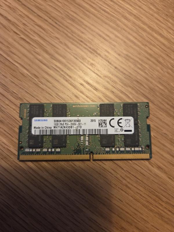 Samsung 16GB SO-DIMM PC4-2666 geheugen aangeboden - Vraag & Aanbod