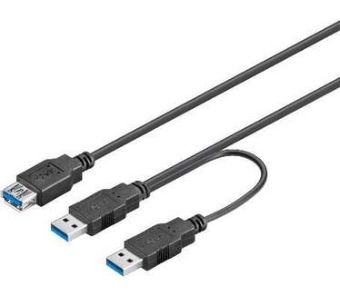 Microconnect USB3.0AAA Zwart