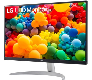 LG 27UP600-W Zilver, Zwart