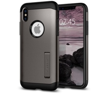 Spigen Apple iPhone X hoesje Slim Armor Grijs