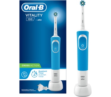 Oral-B Vitality 100 Blauw CrossAction Elektrische Tandenborstel Powered By Braun