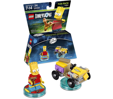 LEGO Dimensions Bart Simpson Fun Pack, Nintendo Switch, PlayStation 4, Wii U, Xbox One