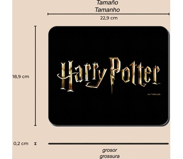 ERT GROUP Origineel en officieel gelicentieerd door Harry Potter antislip muismat, patroon Harry Potter 045, antislip computermuismat, rechthoek 220mm x 180mm