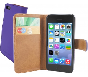 Mobiparts Premium Wallet Case Apple iPhone 5/5S Purple