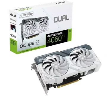 ASUS Dual GeForce RTX 4060 Ti White OC Edition 8GB GDDR6