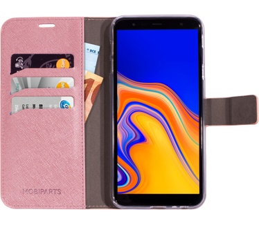 Mobiparts Saffiano Wallet Case Samsung Galaxy J4 Plus (2018) Pink