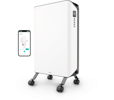 Duux Duux Edge Oil - Smart Olieradiator met Thermostaat - 2000W Oliegevulde Radiator met Boost modus - Wit