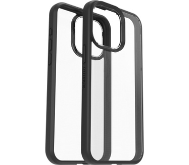 Otterbox React Series voor iPhone 15 Pro Max, Black Crystal (Clear/Black)