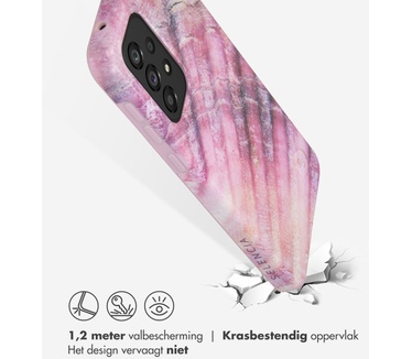 Selencia Aurora Fashion Backcover Samsung Galaxy A33 - Duurzaam hoesje - 100% gerecycled - Ocean Shell Purple