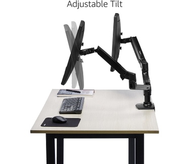 Silverstone Dubbele monitorarm