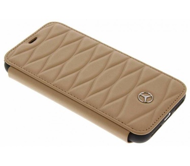 Mercedes-Benz Originele Pattern III Folio Bookcase voor de iPhone 6 / 6S / 7 en 8 - Caramel Bruin Bruin