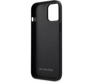 Mercedes-Benz Wave Back Case - iPhone 12 Pro Max (6.7") - Zwart Zwart