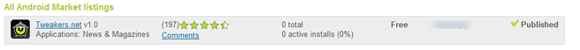 Android Market Tweakers.net app 3