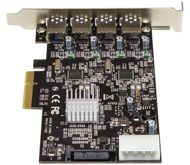 Startech.com 4 poorts USB 3.1 (10Gbps) kaart 4x USB-A met twee onafhankelijke kanalen PCIe
