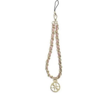 Guess Hand Strap Chain met 4G Charm - Roze