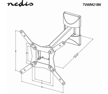 Nedis TVWM21BK