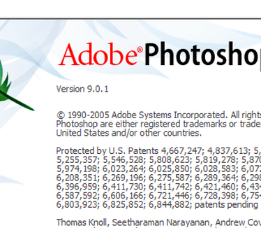 Adobe Photoshop CS2 9.0.1 - About (crop)