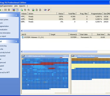 O&O defrag screenshot