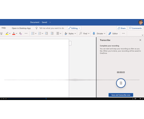 Microsoft Word Transcribe