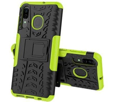 qMust Samsung Galaxy A50 Rugged Hybrid Hoesje Groen
