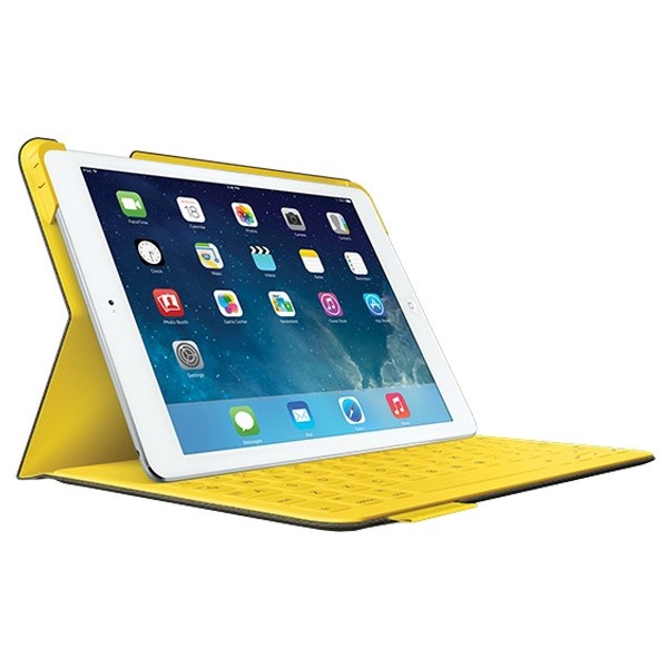 Logitech FabricSkin Keyboard Folio voor iPad Air Grijs-Geel kopen ...