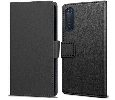 qMust Sony Xperia 5 II Wallet Hoesje Zwart