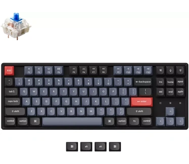 Keychron K8PRO TKL Alu. bk Blue RGB US