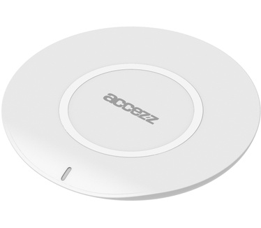 Accezz Qi Soft Touch Wireless Charger - Draadloze oplader - 10 Watt - Wit