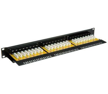 Value Cat.6 19" patchpanel, 24 ports, UTP