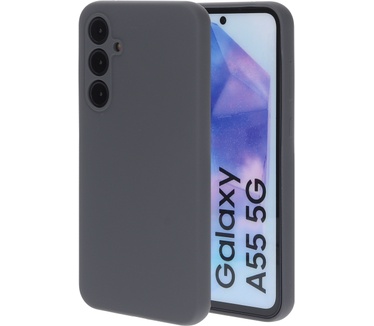 Mobiparts Silicone Cover Samsung Galaxy A55 Urban Grey