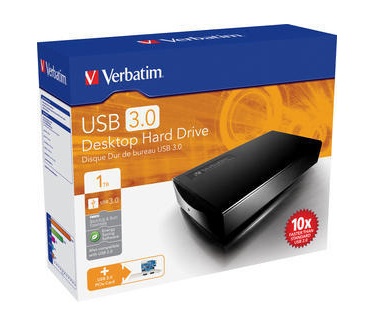 Verbatim External Hard Drive USB 3.0 1TB Zwart