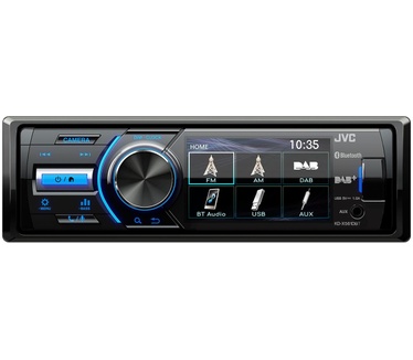 JVC KD-X561DBT 1DIN Mechless autoradio met 3" TFT kleurenscherm met DAB+ radio ontvanger.