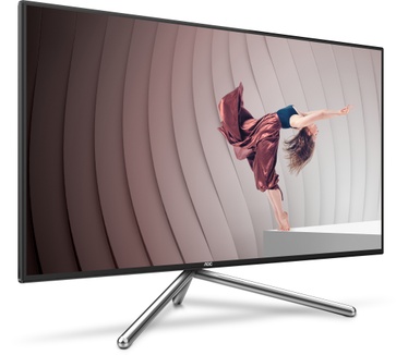 AOC U32U1 Zilver, Zwart