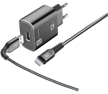 Cellular Line EXTREME CHARGER KIT 12W - FAST CHARGE LIGHTNING Extra-tough 12W fast charger and cable