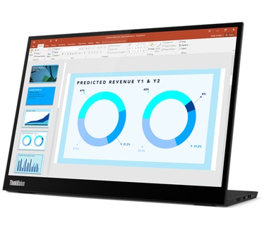 Lenovo ThinkVision M14d Zwart