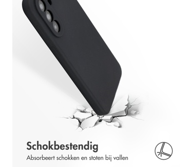 Accezz Liquid Silicone Backcover Samsung Galaxy A37 (5G) - Zwart